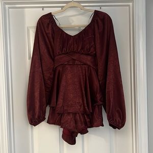 Burgundy Altar’d State Romper